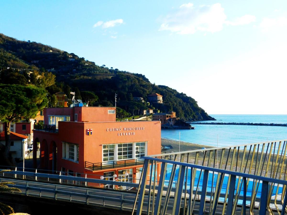 Trilocale Con Meravigliosa Vista Mare, Levanto Exterior foto